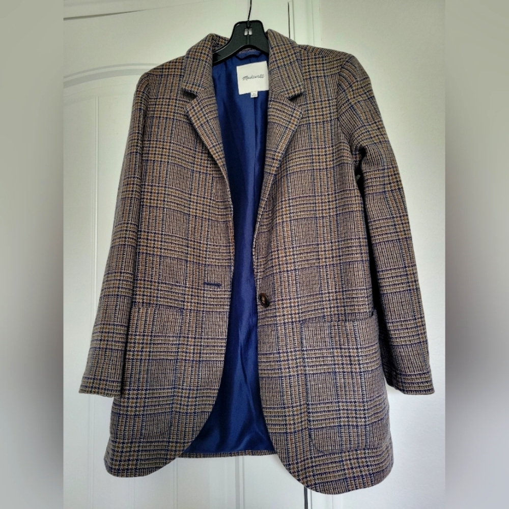 Madewell Larsen Blazer in Hawsell PlaidX-SMALL / IDRIS GLEN PLAID